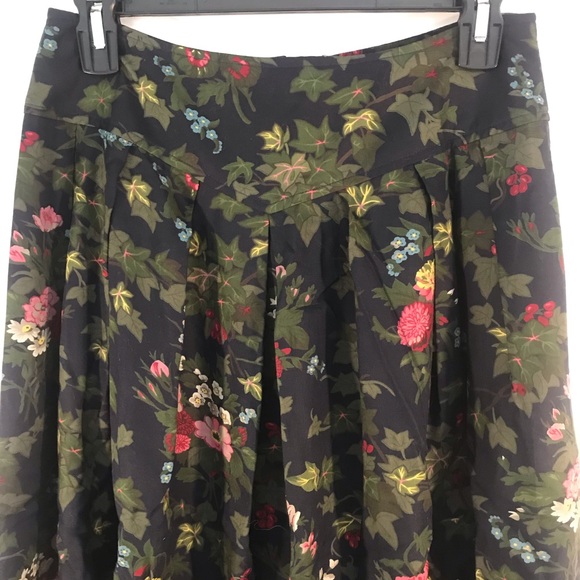 Vintage Floral Herman Geist Rayon Skirt - Picture 3 of 7
